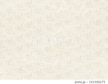 折り鶴の和風背景デザイン 折り鶴の和風背景デザイン 142398275