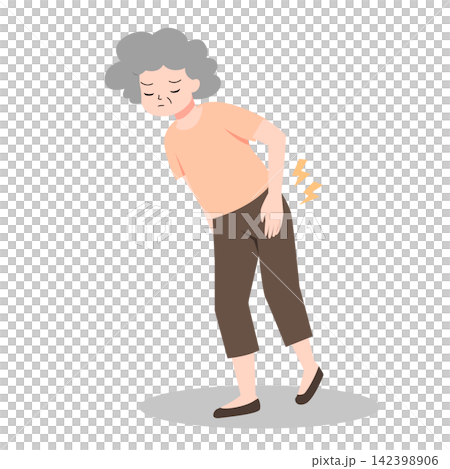 Elderly people experience hip pain for healthcare and hospital Elderly people experience hip pain for healthcare and hospital 142398906