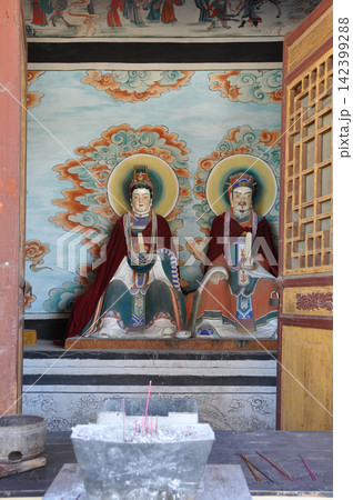 中国 シルクロード 河西回廊 甘粛省 武威 雷台観 道教の神像 中国 シルクロード 河西回廊 甘粛省 武威 雷台観 道教の神像 142399288