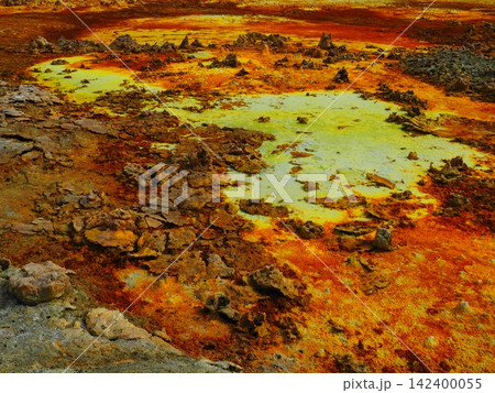 エチオピアのダナギル砂漠・ダロール火山 エチオピアのダナギル砂漠・ダロール火山 142400055