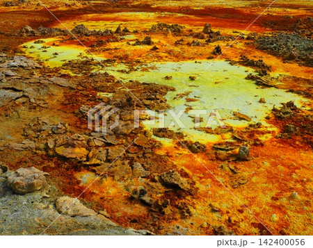 エチオピアのダナギル砂漠・ダロール火山 エチオピアのダナギル砂漠・ダロール火山 142400056