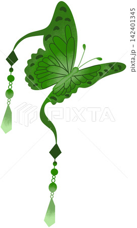 green butterfly illustration green butterfly illustration 142401345