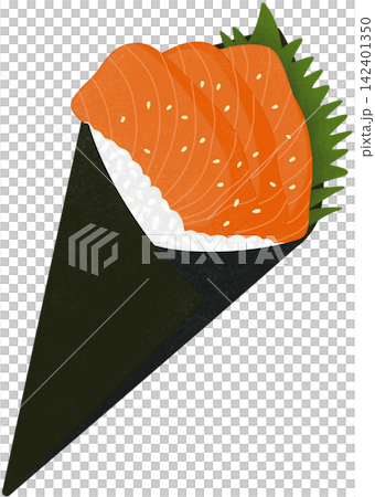 sushi salmon temaki sushi salmon temaki 142401350