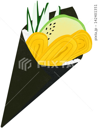 sushi tamago temaki sushi tamago temaki 142401351