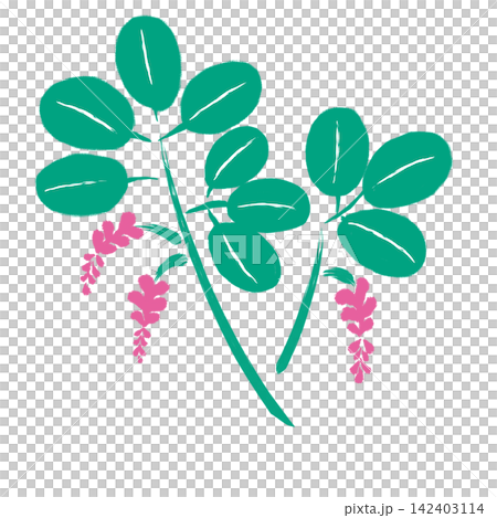 Autumn's Seven Flowers Painted with a Brush: Bush Clover and Brocade Autumn's Seven Flowers Painted with a Brush: Bush Clover and Brocade 142403114