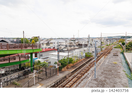 加古川線の滝野駅周辺（兵庫県加東市） 142403756