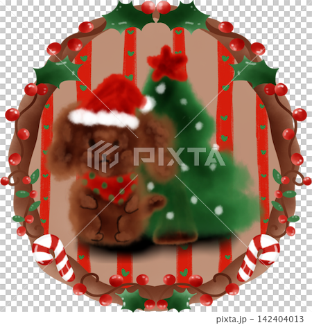 Poodle dog Xmas Poodle dog Xmas 142404013