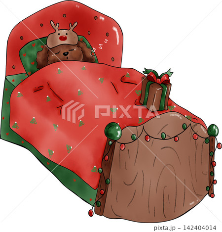 Poodle dog Xmas  142404014