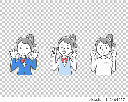 高中女生製服：西裝外套、背心、運動服 142404057