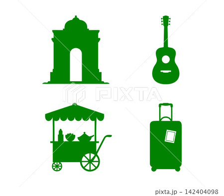 World Tourism Day Green Travel Icons Vector World Tourism Day Green Travel Icons Vector 142404098