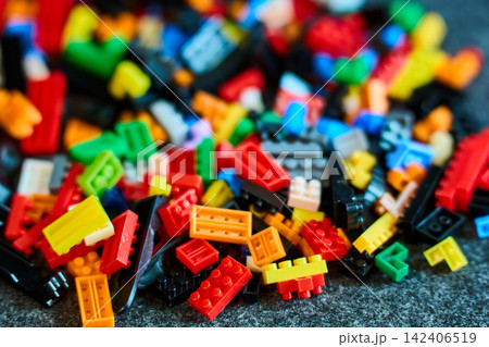 Colorful Building Blocks - Creative Play Potential Colorful Building Blocks - Creative Play Potential 142406519