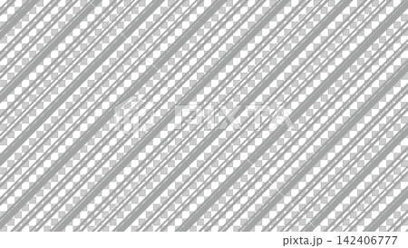 グレーの手描き斜線ハッチングのパターン背景イラスト 142406777
