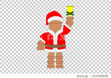 Pot doll wearing a Santa Claus outfit Pot doll wearing a Santa Claus outfit 142406898
