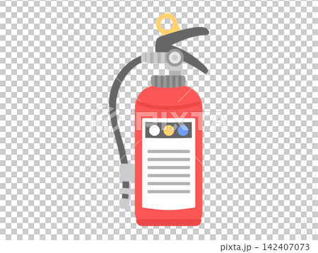 Fire extinguisher illustration Fire extinguisher illustration 142407073