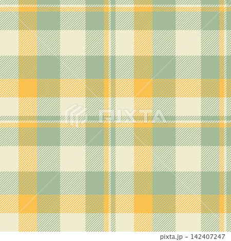 Screen textile check vector, cotton tartan fabric texture. Mexico seamless background plaid pattern in light and pastel colors. 142407247