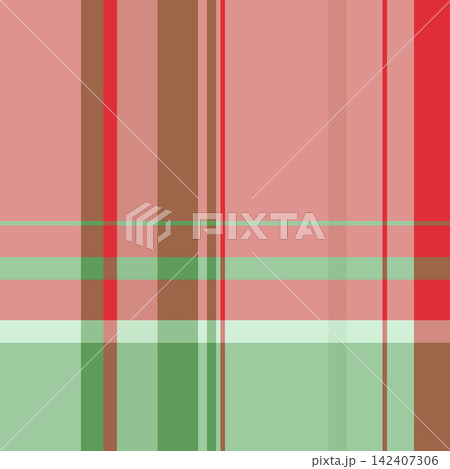 Delicate tartan plaid styling combines a structured check grid with a woven fabric finish. Red tones shape a seamless textile design with soft decorative detail for decorative backgrounds. 142407306