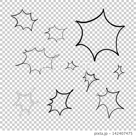 Explosive effect drawn with black lines. Explosive effect drawn with black lines. 142407475