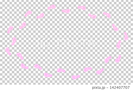 Slime footprint ring frame (pink) Slime footprint ring frame (pink) 142407707