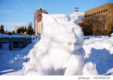 さっぽろ雪まつり大通会場の風景 さっぽろ雪まつり大通会場の風景 142408010