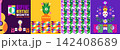 National Hispanic heritage month poster, web banner with  papel picado, guitar, decor Hispanic and Latino Americans culture 142408689