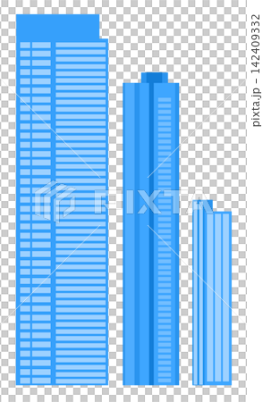 This is a blue building illustration. This is a blue building illustration. 142409332