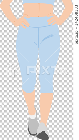Illustration of a woman on a diet Illustration of a woman on a diet 142409333