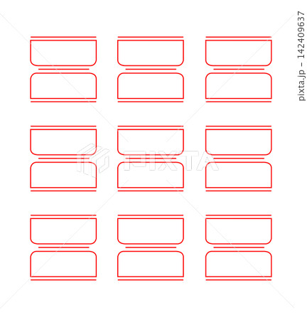 Korea style label paper, vector Korea style label paper, vector 142409637