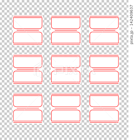 Korea style label paper, vector 142409637