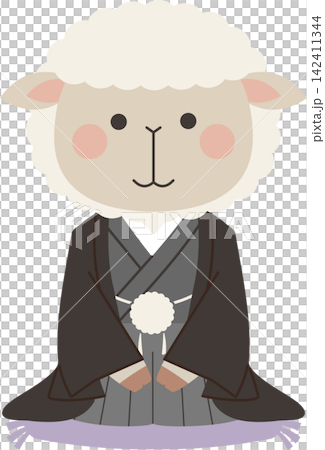 穿著和服的綿羊 穿著和服的綿羊 142411344