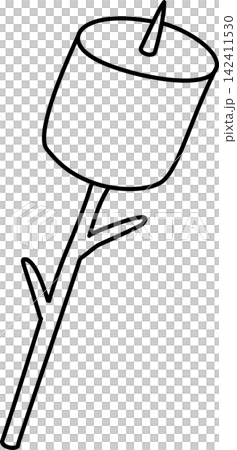 marshmallow on a stick icon marshmallow on a stick icon 142411530
