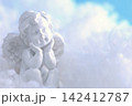 風景　2　雲の上の考える天使 142412787