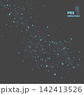 Digital Constellation Abstract Network in Space. Vector background 142413526