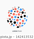 Vector Abstract Dot Circles Set 142413532