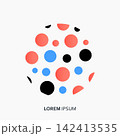 Vector Abstract Dot Circles Set 142413535