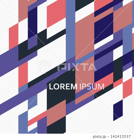 Abstract vector background with overlapping diagonal stripes. Making this design ideal for posters, branding, and digital layouts 142413537
