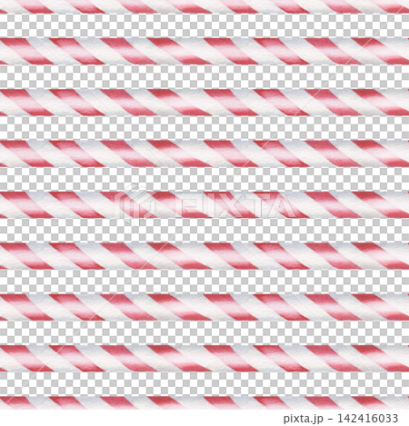 Seamless pattern of Christmas Candy Canes. Watercolor illustration of a peppermint stripes print. Hand drawn sketch on white isolated background. Water color art image. A cute design wrapping paper Seamless pattern of Christmas Candy Canes. Watercolor illustration of a peppermint stripes print. Hand drawn sketch on white isolated background. Water color art image. A cute design wrapping paper 142416033