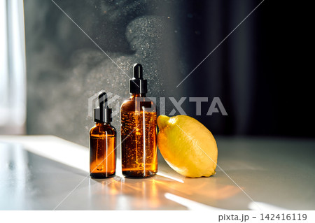 Natural lemon essential oil serum for skin care Natural lemon essential oil serum for skin care 142416119