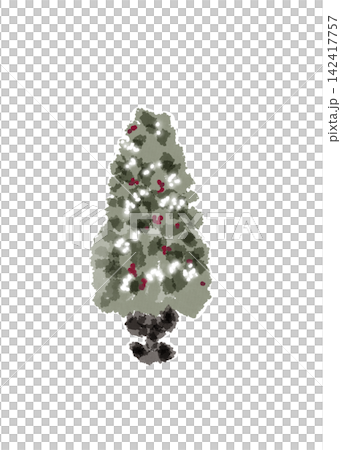 Christmas tree drawn in watercolor Christmas tree drawn in watercolor 142417757