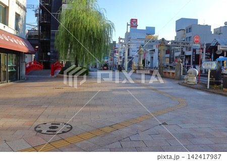 はりまや橋(はりまや通り)前の風景(高知県高知市) はりまや橋(はりまや通り)前の風景(高知県高知市) 142417987
