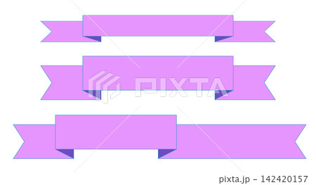 This is an illustration of a purple ribbon. 142420157