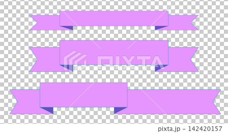 This is an illustration of a purple ribbon. 142420157