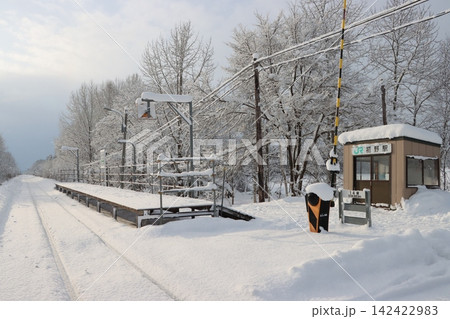 北海道美深町　石北本線初野駅の待合室 142422983