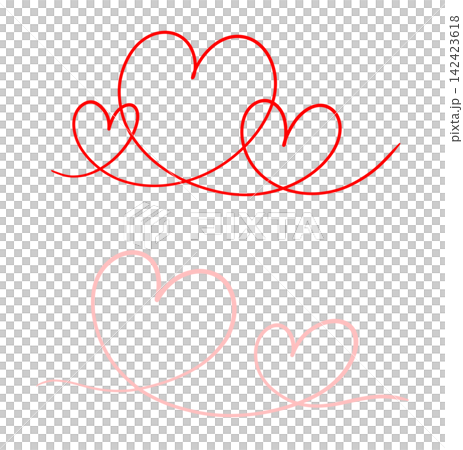 This is an illustration of a heart line drawing. This is an illustration of a heart line drawing. 142423618