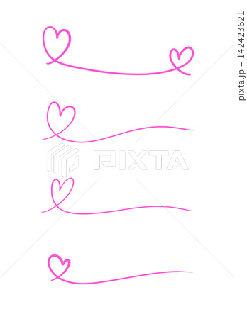 A line drawing of a heart drawn with a pink pen. 142423621