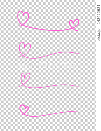 A line drawing of a heart drawn with a pink pen. 142423621