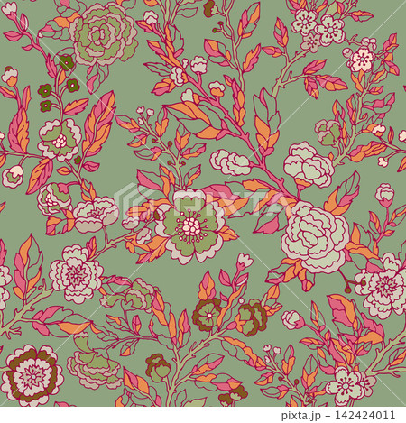 Classic Chintz Botanical Peony Art Classic Chintz Botanical Peony Art 142424011