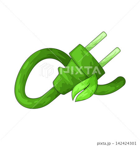 Illustration of Green Plug Illustration of Green Plug 142424301