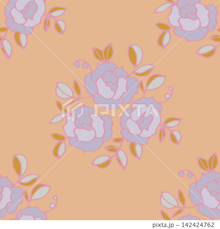 Soft Pastel Vintage Rose Motif Soft Pastel Vintage Rose Motif 142424762