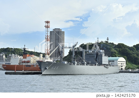 横須賀軍港めぐりツアーの観光船からの風景 横須賀軍港めぐりツアーの観光船からの風景 142425170