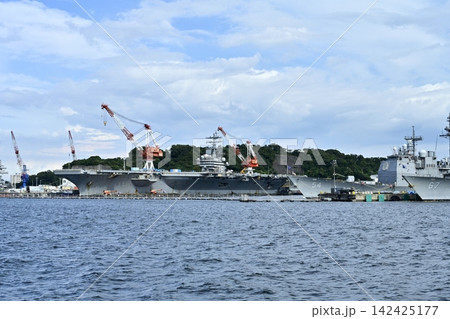 横須賀軍港めぐりツアーの観光船からの風景 142425177